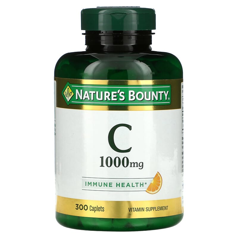Nature's Bounty Vitamin C 1,000 mg 300 Caplets 74312009938