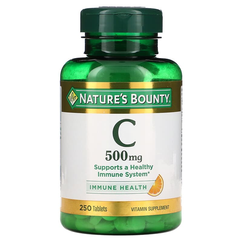 Nature's Bounty Vitamin C 500 mg 250 Tablets 74312014741