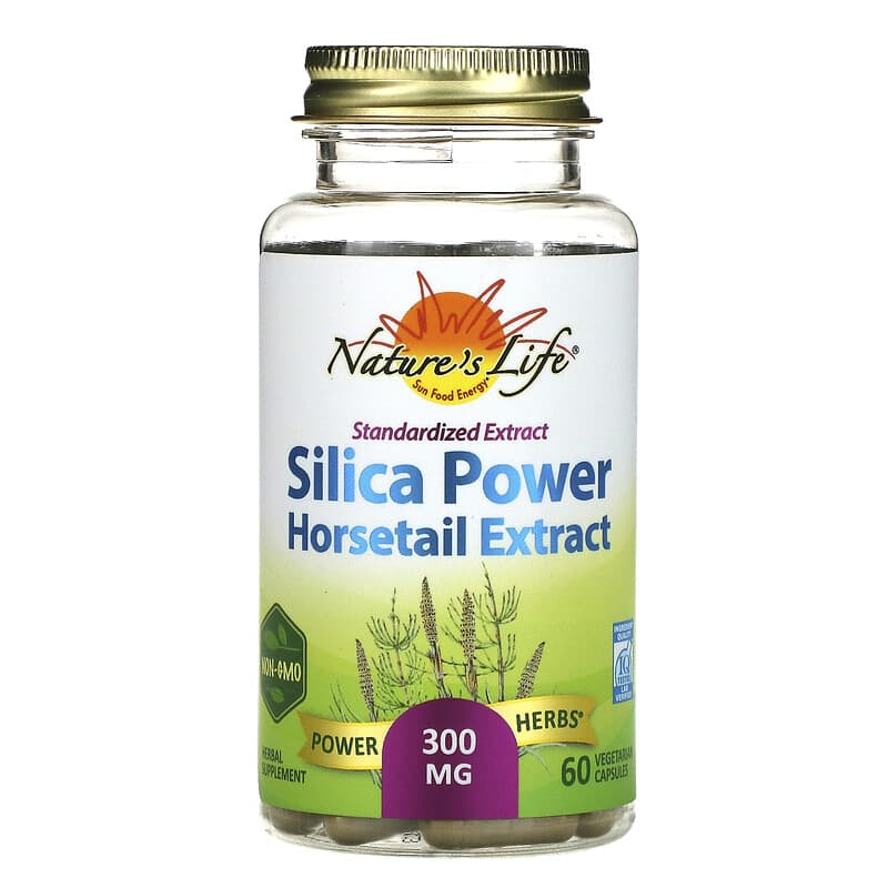 Nature's Herbs Standardized Extract Silica-Power  300 mg 60 Vegetarian Capsules 41954498161