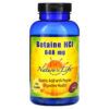 Nature's Life Betaine HCL 648 mg 250 Capsules 40647004108