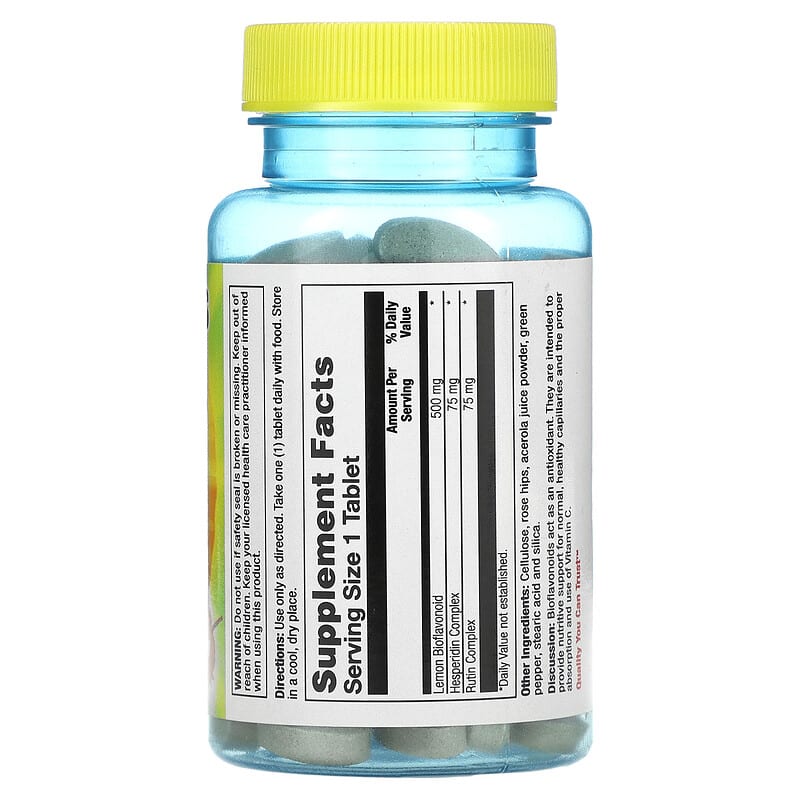 Nature's Life, Bioflavonoids, 500 mg, 100 Tablets 40647001510