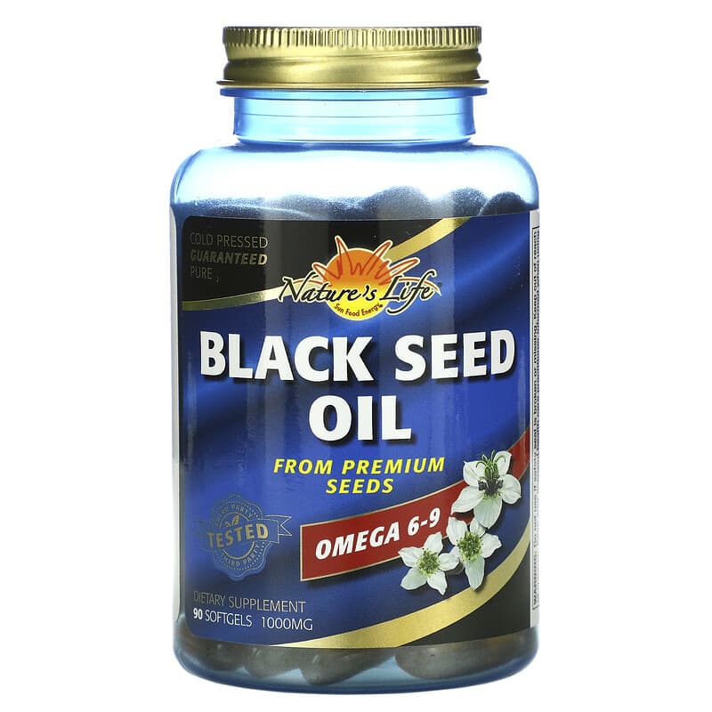 Nature's Life Black Seed Oil 1000 mg 90 Softgels 10043377939