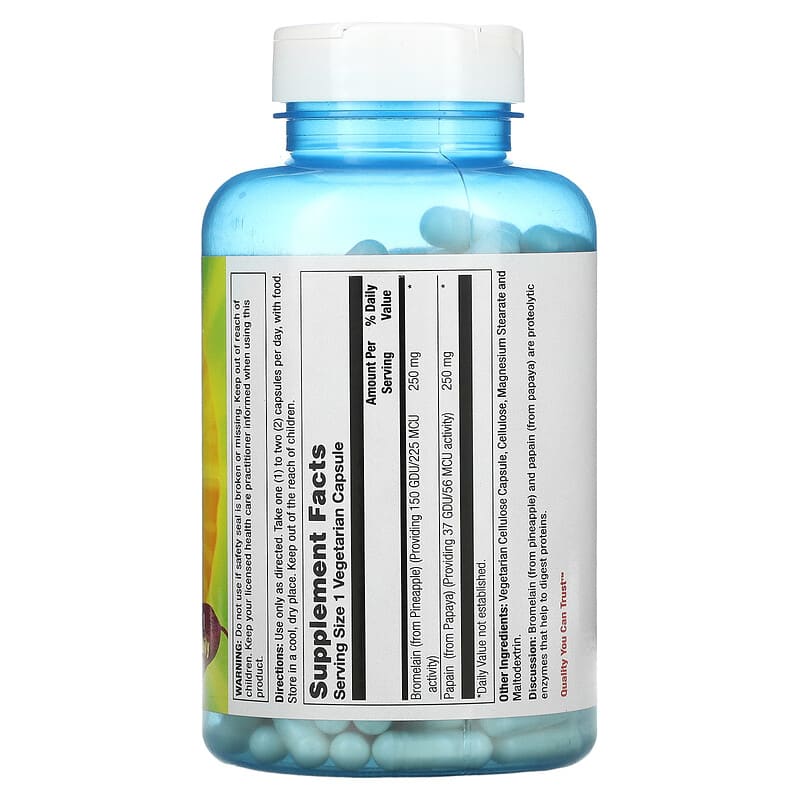 Nature's Life, Bromelain & Papain, 250 Vegetarian Capsules 40647003569