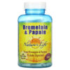 Nature's Life Bromelain & Papain 250 Vegetarian Capsules 40647003569
