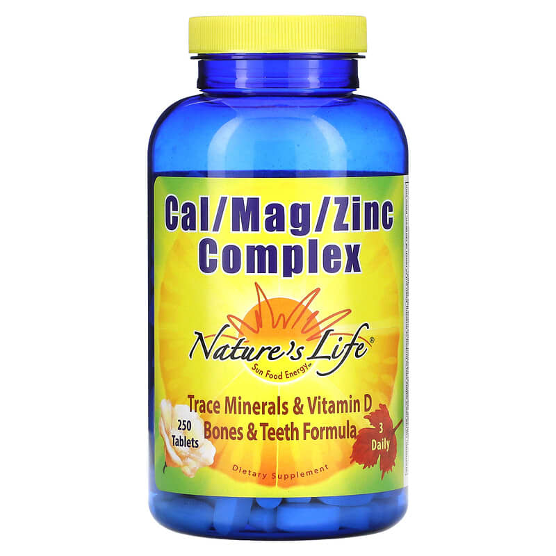 Nature's Life Cal/Mag/Zinc Complex 250 Tablets 40647001930