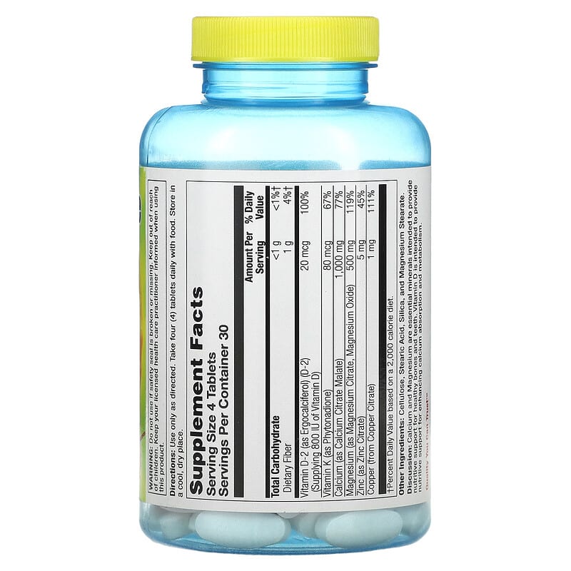 Nature's Life, Calcium Citrate Malate, 120 Tablets 40647007482