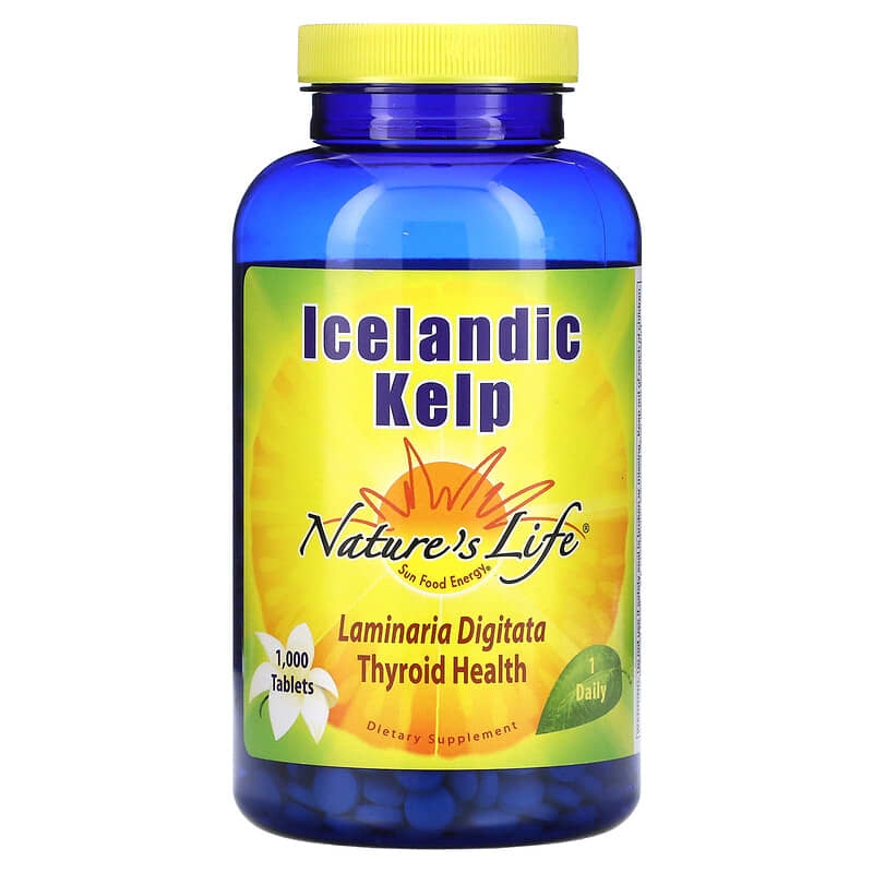 Nature's Life Icelandic Kelp 1,000 Tablets 40647002326