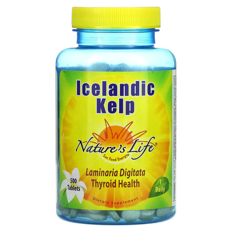 Nature's Life Icelandic Kelp 500 Tablets 40647002319
