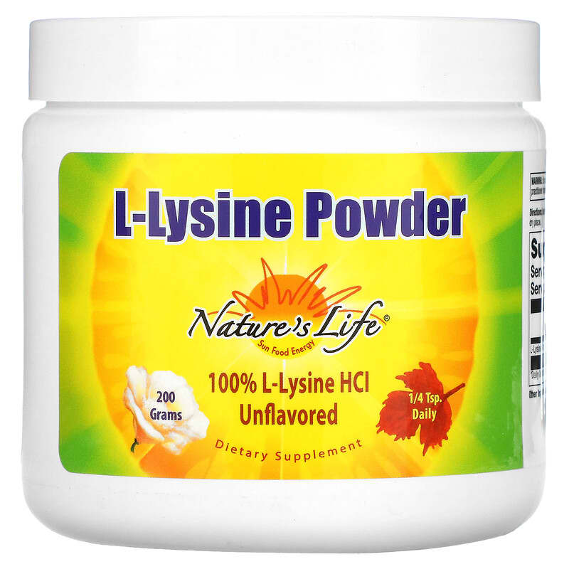Nature's Life L-Lysine Powder Unflavored 200 g 40647512306