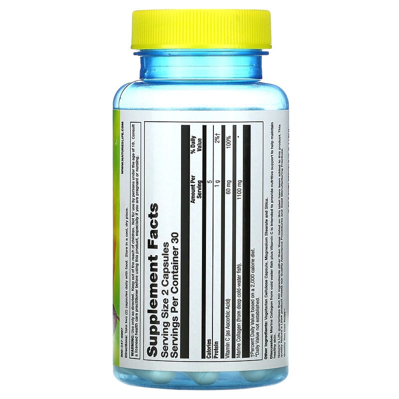 Nature's Life, Marine Collagen,  60 Capsules 40647906679