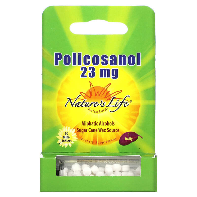 Nature's Life Policosanol 23 mg 60 Mini-Tablets 40647002371