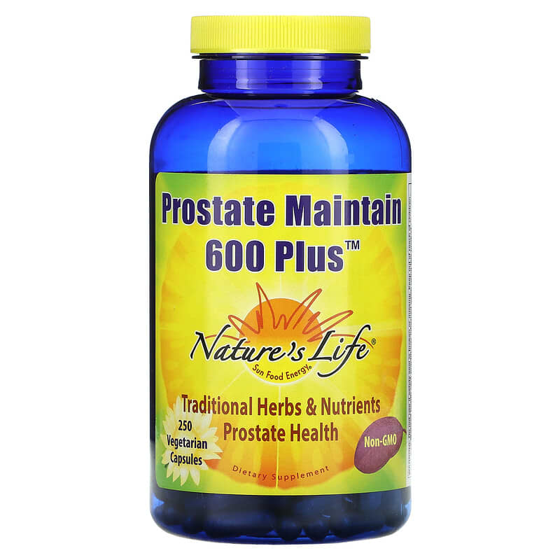 Nature's Life Prostate Maintain 600 Plus 250 Vegetarian Capsules 40647006164