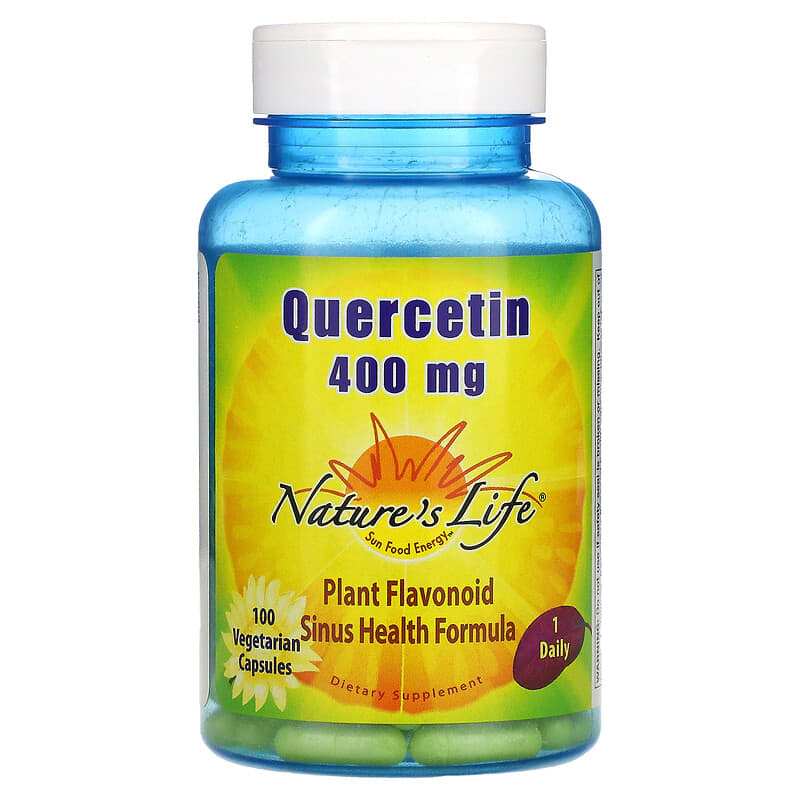 Nature's Life Quercetin 400 mg 100 Vegetarian Capsules 40647006706