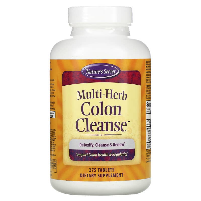 Nature's Secret Multi-Herb Colon Cleanse 275 Tablets 732391500851