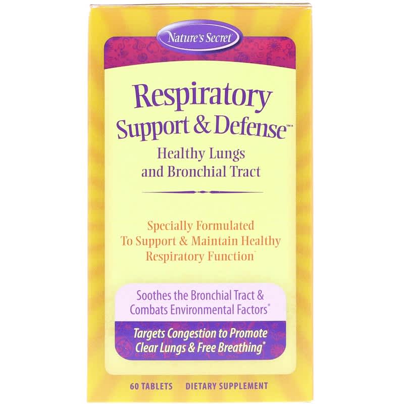Nature's Secret Respiratory Support & Defense 60 Tablets 710363255602