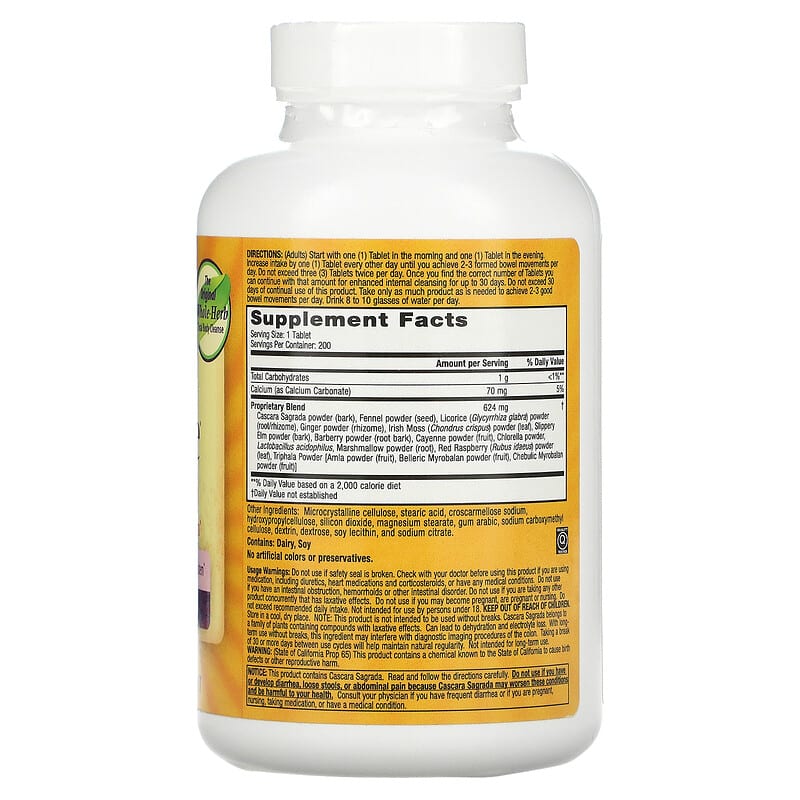Nature's Secret, Super Cleanse, 200 Tablets 732391501339