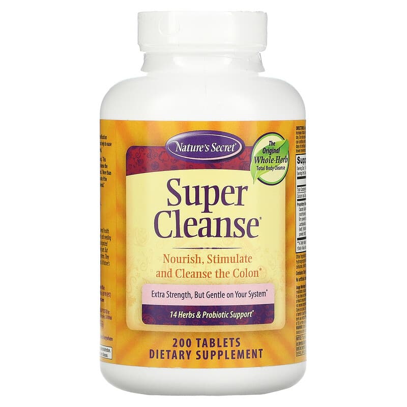 Nature's Secret Super Cleanse 200 Tablets 732391501339