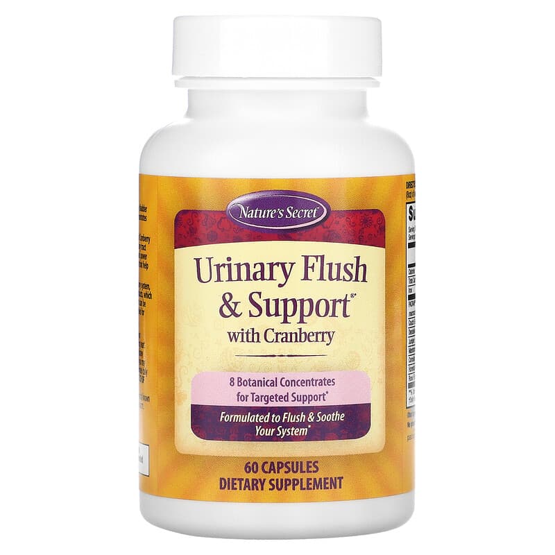 Nature's Secret, Urinary Flush & Support with Cranberry, 60 Capsules 710363255626