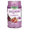 Nature's Truth Beauty Collagen Gummies Types 1 + 3 Natural Strawberry 60 Gummies 840093113757