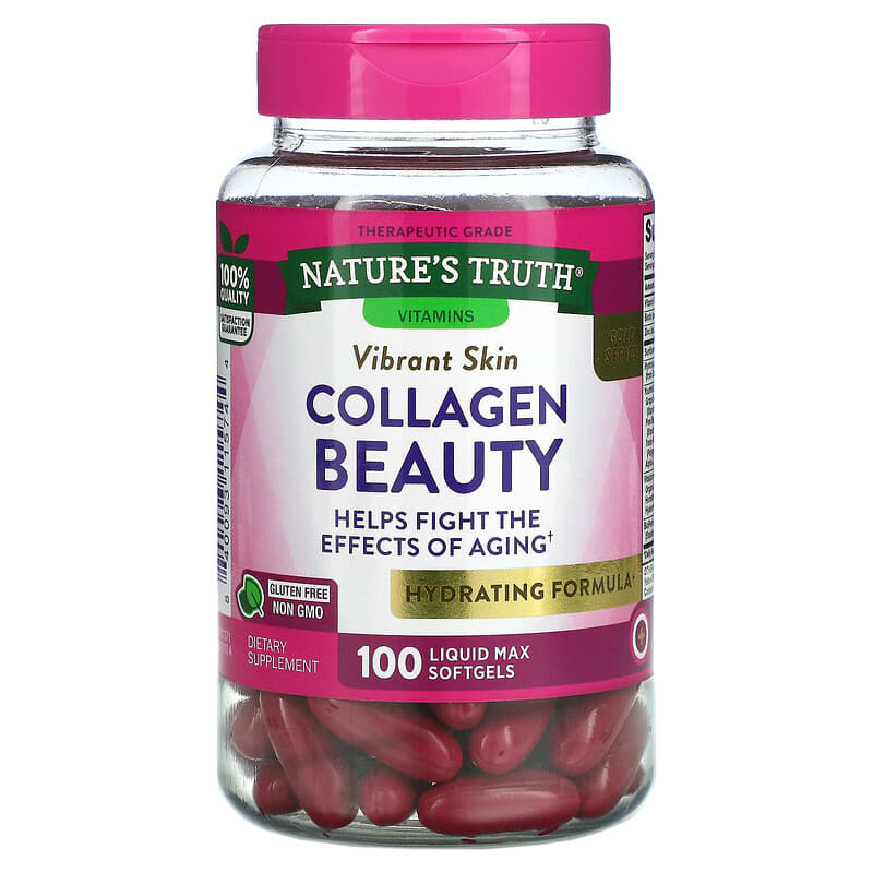 Nature's Truth Collagen Beauty 100 Liquid Max Softgels 840093115744