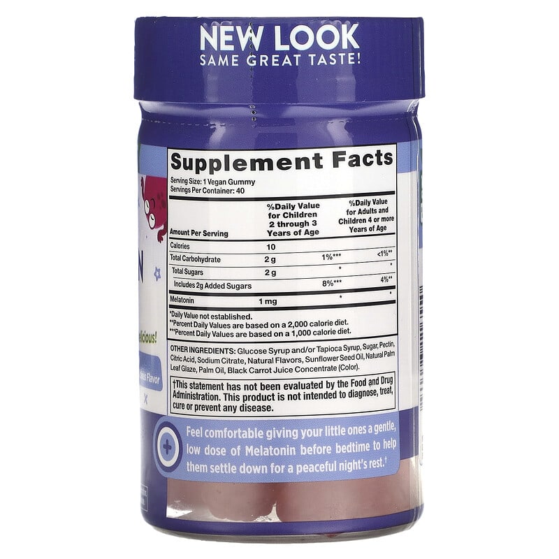 Nature's Truth, Just 4 Kids, Sleep Melatonin, Natural Cherrylicious, 1 mg, 40 Vegan Gummies 840093116550