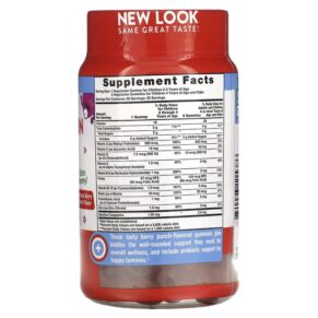 Nature's Truth, Just 4 Kidz, Multivitamin + Probiotic, Natural Berry Punch, 60 Vegetarian Gummies 840093115386