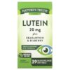 Nature's Truth Lutein plus Zeaxanthin & Bilberry 20 mg 39 Quick Release Softgels 840093100740