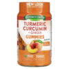Nature's Truth Turmeric Curcumin + Ginger Natural Peach 70 Vegan Gummies 840093113764