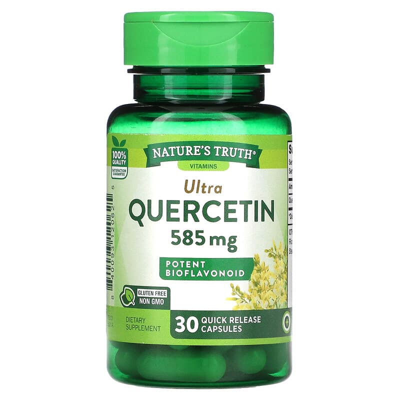 Nature's Truth Ultra Quercetin 585 mg 30 Quick Release Capsules 840093120625