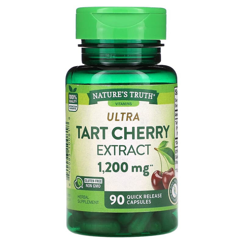 Nature's Truth Ultra Tart Cherry Extract 1,200 mg 90 Quick Release Capsules 840093100818