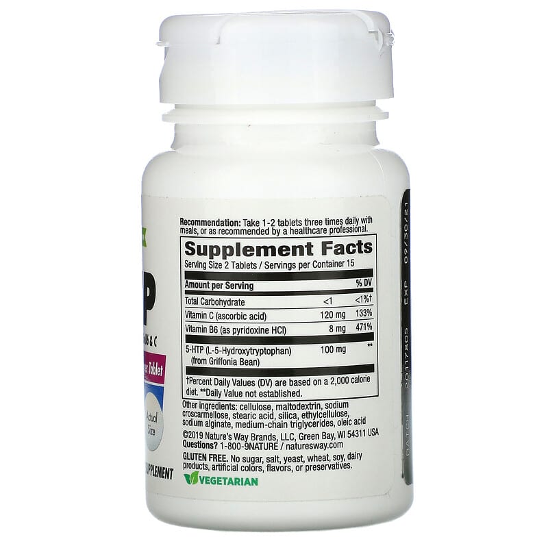 Nature's Way, 5-HTP, 50 mg, 30 Tablets 33674452400
