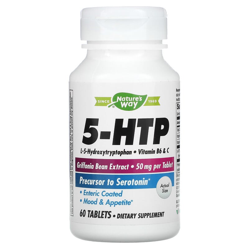 Nature's Way 5-HTP 50 mg 60 Tablets 33674452509