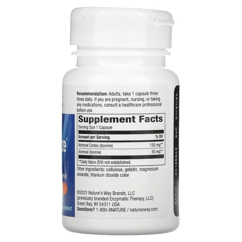 Nature's Way, ADRENergize, Adrenal Energy, 50 Capsules 763948040858