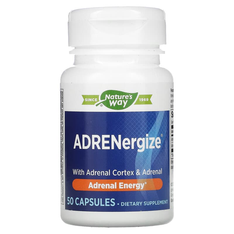 Nature's Way ADRENergize Adrenal Energy 50 Capsules 763948040858