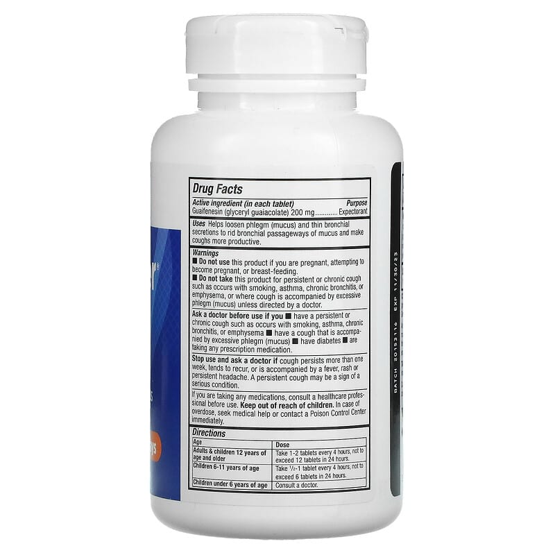 Nature's Way, Air-Power, Guaifenesin Expectorant, 100 Tablets 359800023215