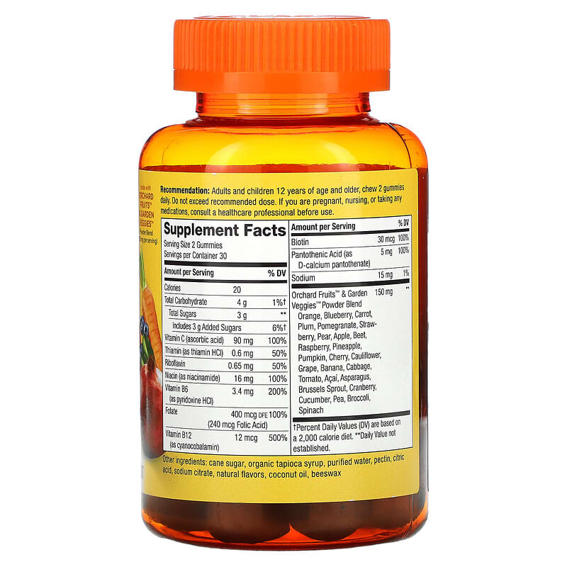 Nature's Way, Alive! B-Complex Gummies, Mango, 60 Gummies 33674104835