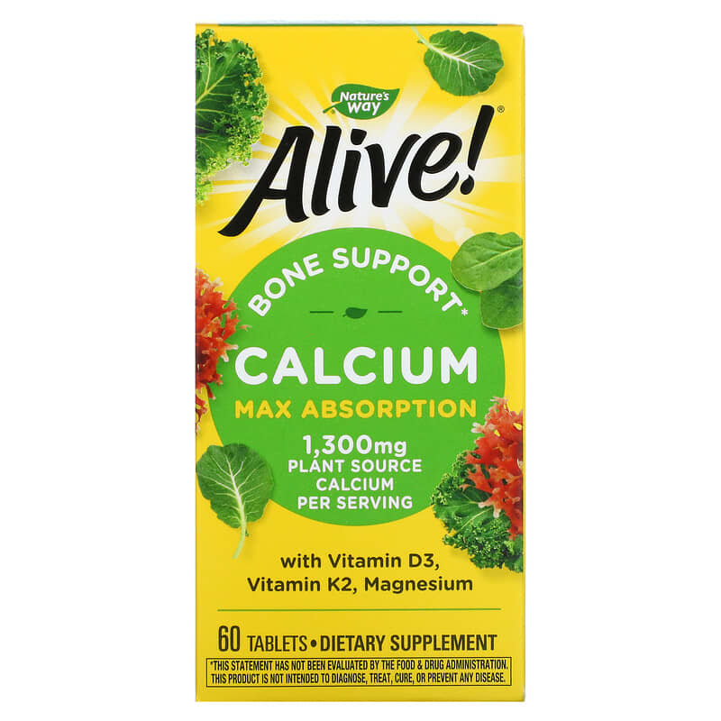Nature's Way Alive! Calcium Max Absorption 325 mg 60 Tablets 33674158388