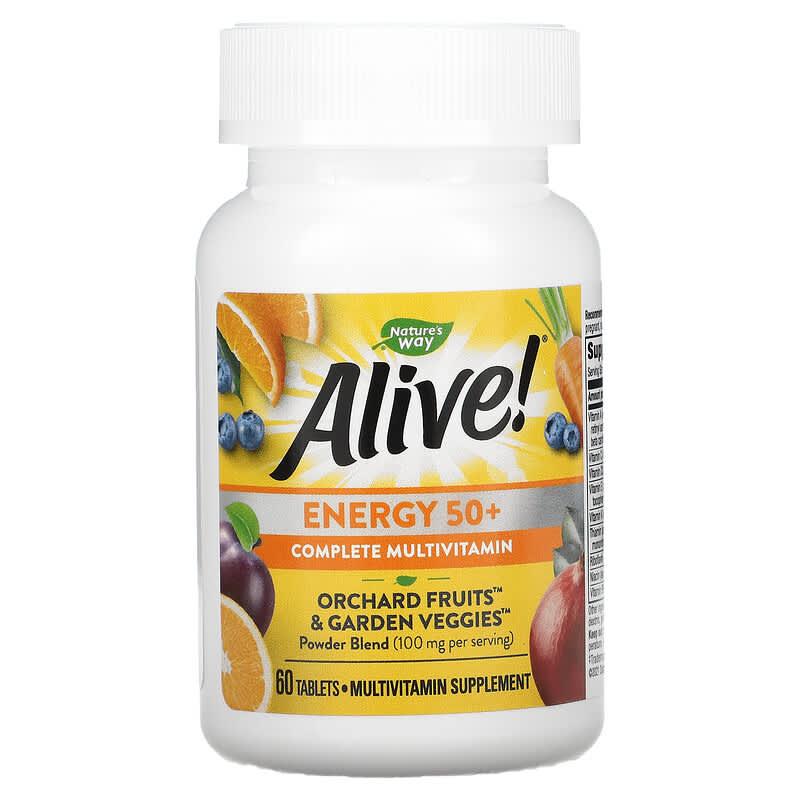 Nature's Way, Alive! Energy 50+ Complete Multivitamin, 60 Tablets 33674601938