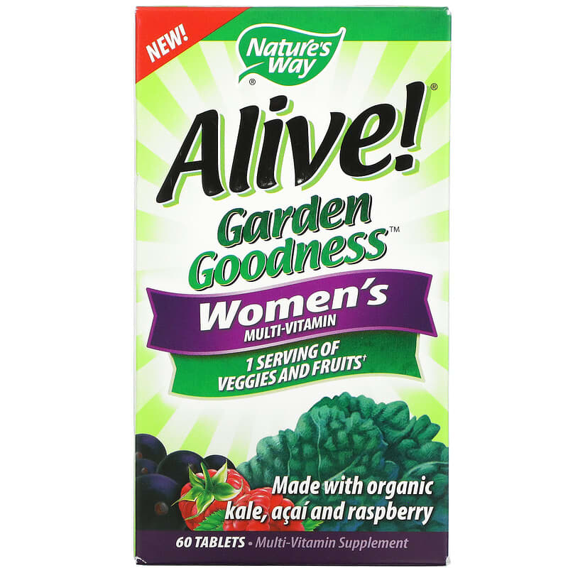 Nature's Way Alive! Garden Goodness Women's Multivitamin 60 Tablets 33674121115