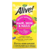 Nature's Way Alive! Hair Skin & Nails Multi-Vitamin Strawberry 60 Softgels 33674110942