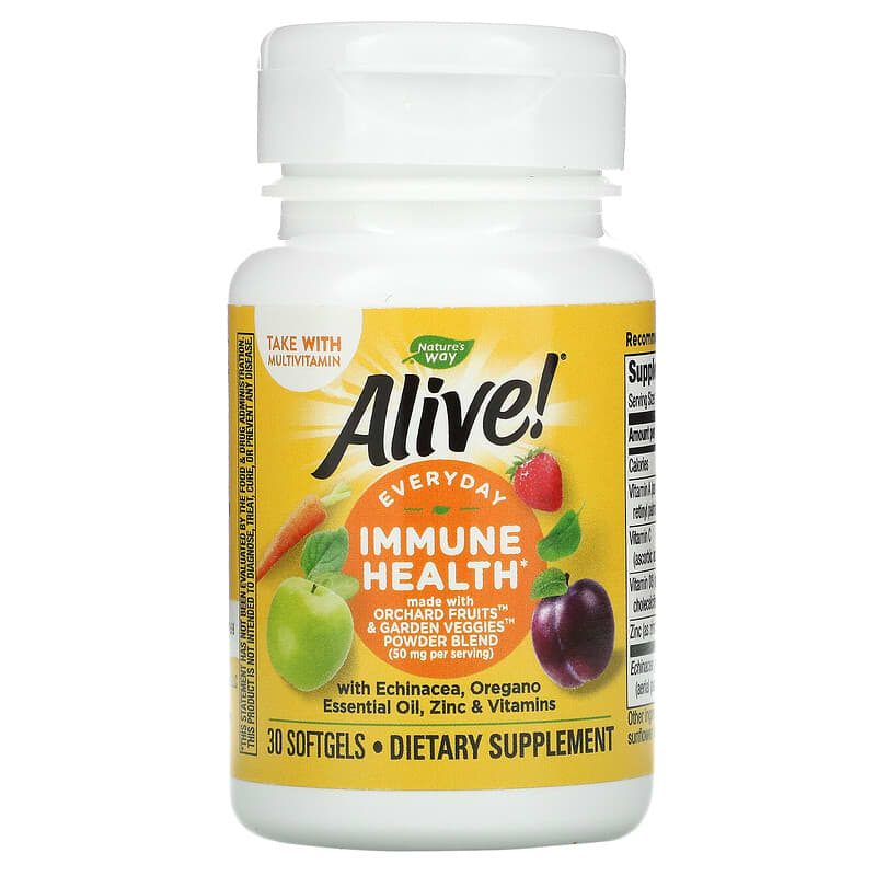 Nature's Way, Alive! Immune Health, 30 Softgels 33674132944