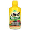 Nature's Way Alive! Liquid Multi-Vitamin Max Potency Citrus 30.4 fl oz (900 ml) 33674153956