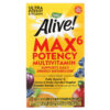 Nature's Way Alive! Max6 Potency Multivitamin No Added Iron 90 Capsules 33674150924