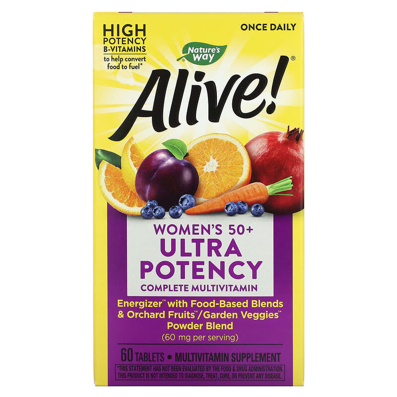 Nature's Way Alive! Once Daily Women's 50+ Ultra Potency Complete Multivitamin 60 Tablets 33674156926
