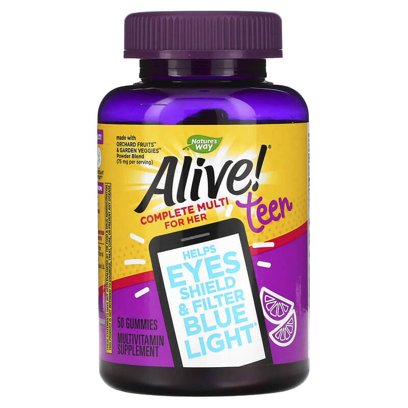 Nature's Way Alive! Teen Complete Multi for Her 50 Gummies 33674133118
