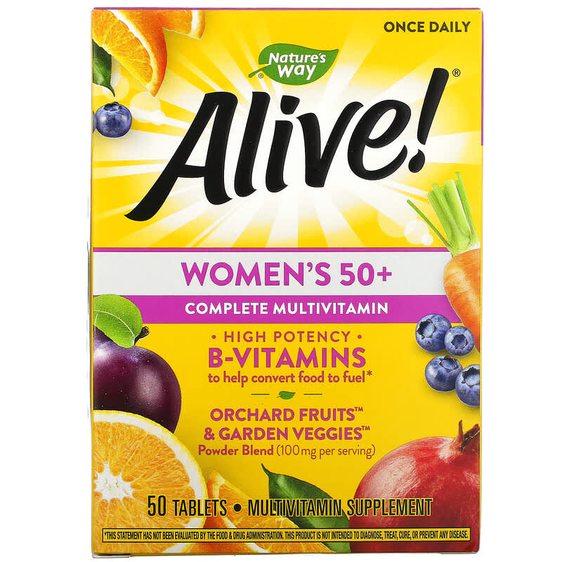 Nature's Way Alive! Women's 50+ Complete Multivitamin 50 Tablets 33674136621