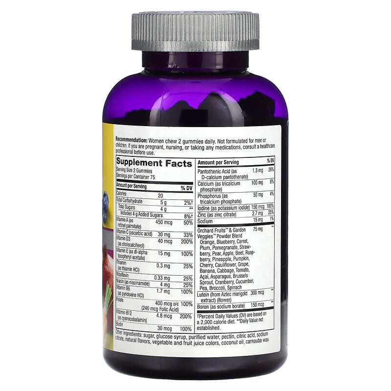Nature's Way, Alive! Women's 50+ Gummy Multivitamin, Mixed Berry, 150 Gummies 33674140680