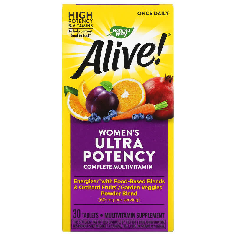 Nature's Way Alive! Women's Ultra Potency Complete Multivitamin 30 Tablets 33674158906