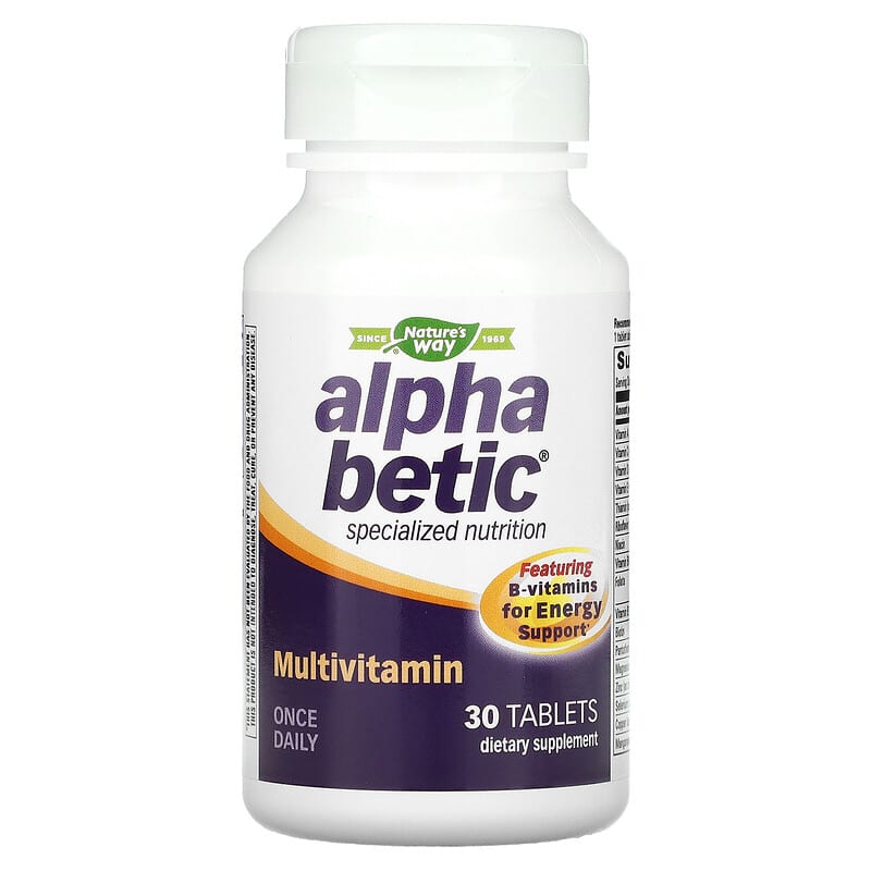 Nature's Way, Alpha Betic, Multivitamin, 30 Tablets 20065600380