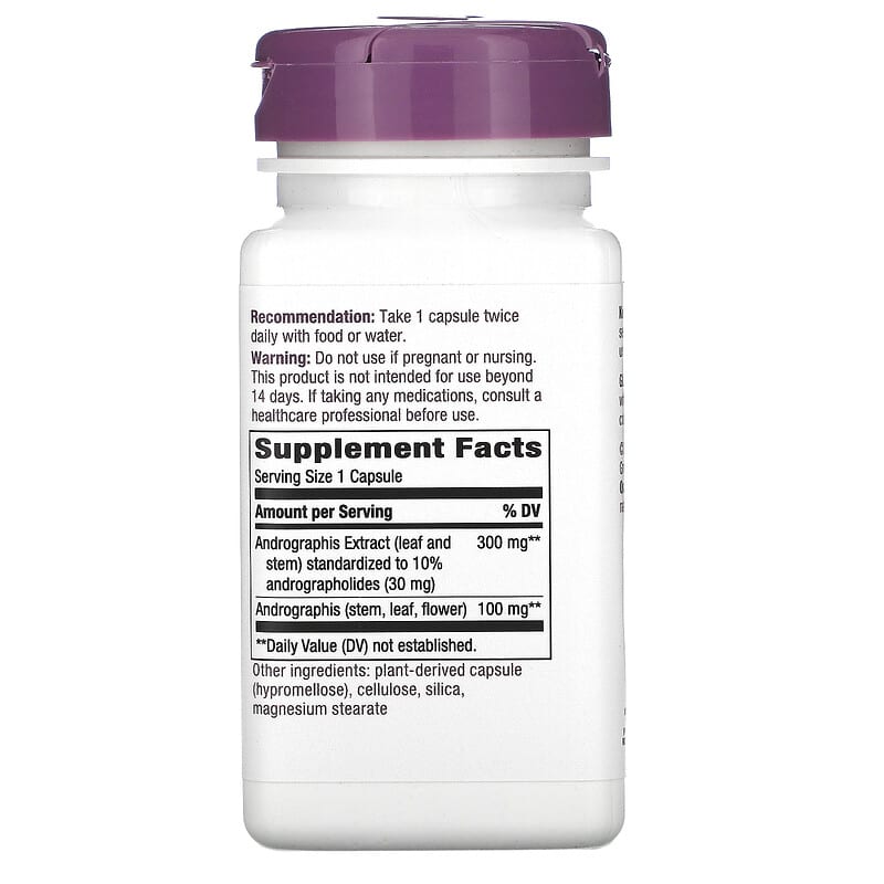 Nature's Way, Andrographis, 300 mg, 60 Vegan Capsules 33674153819